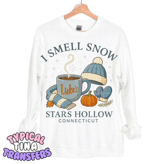 I smell snow (blue with pumpkin) | DTF Transfers | POD