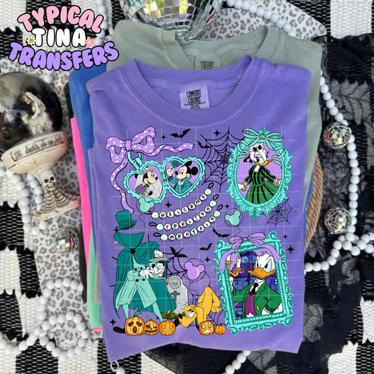 Haunted House Coquette Locket and frames | DTF Transfer | POD