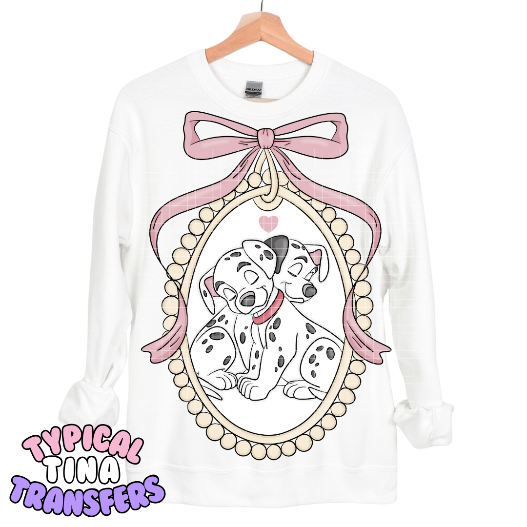 Bow Frame - Pup dalmations | DTF Transfers | POD