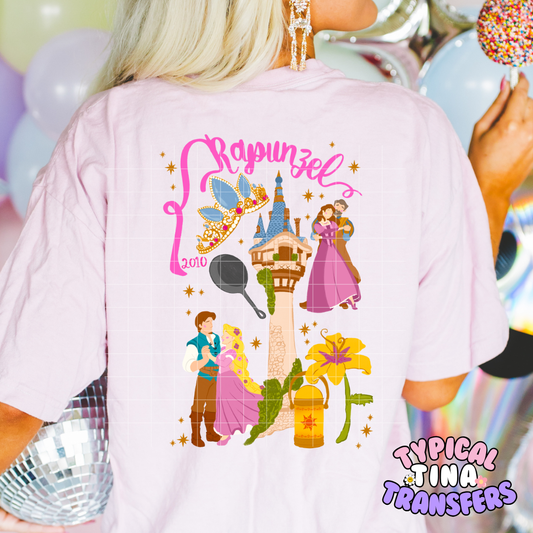 Rapunzel tower (bright) | DTF Screen Print | POD