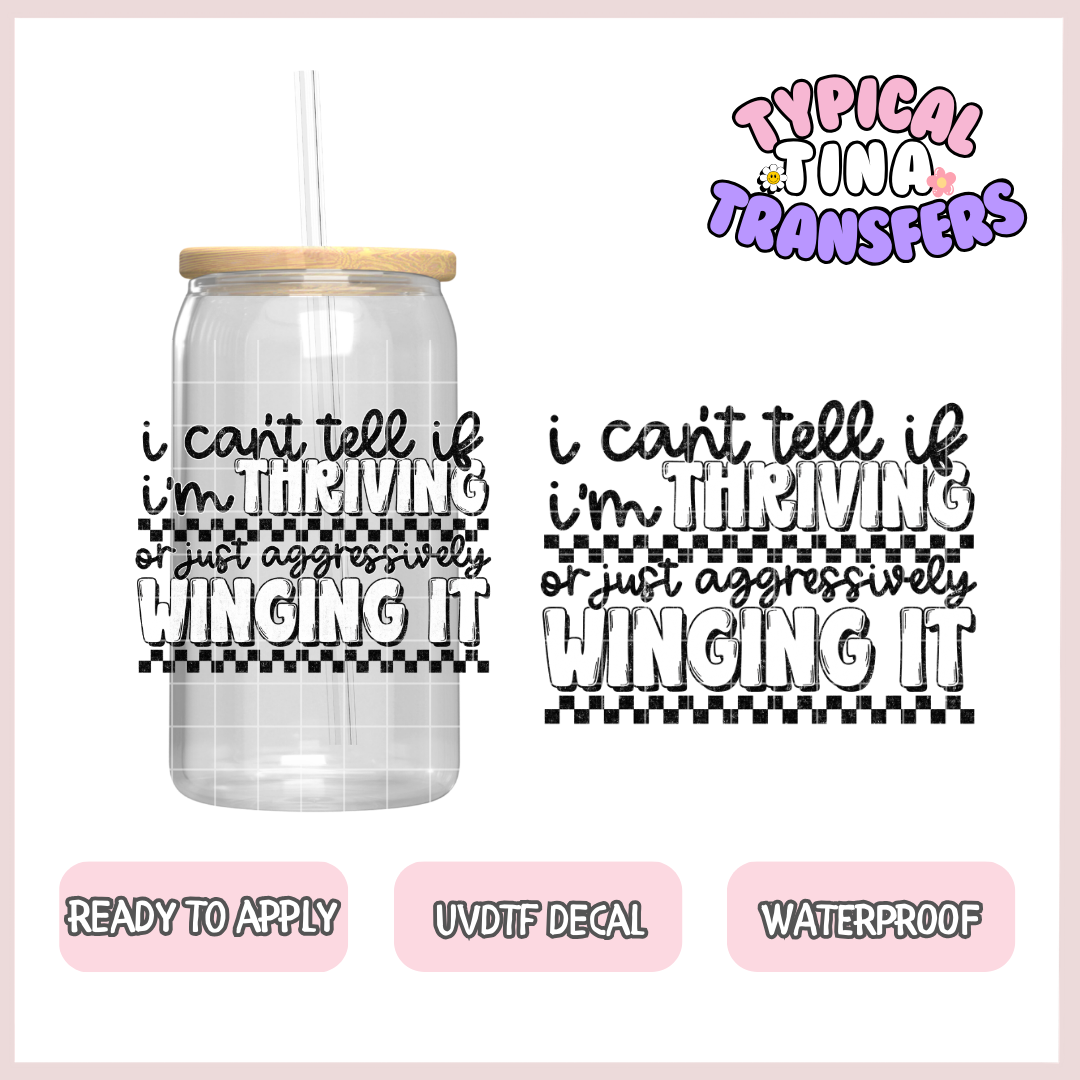 I can't tell, thriving or winging it | UV decals | POD