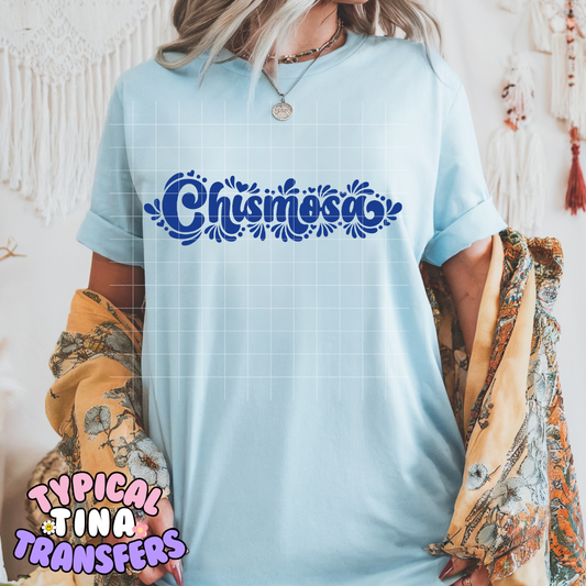 Chismosa (blue) | DTF Screen Print | POD