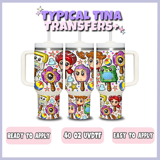 Toys popsicle | 40oz UVDTF Wrap | POD