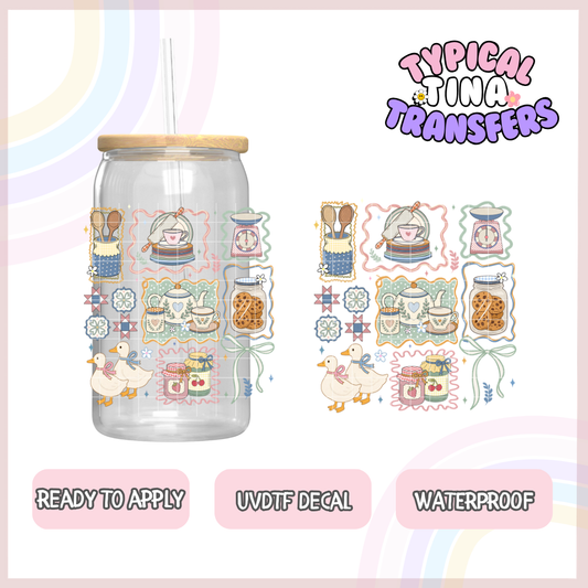 Cottage core kitchen stamps | UV decals | POD