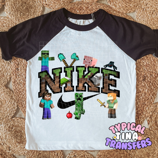 Swoosh Mine Game | DTF Screen Print | POD