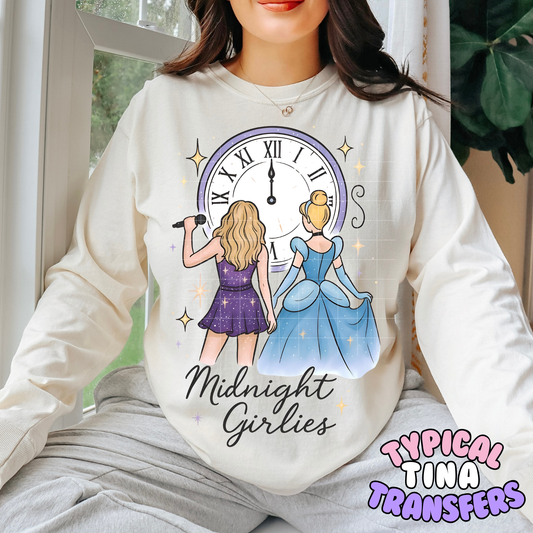Midnight Girlies | DTF Transfer | 11" Adult