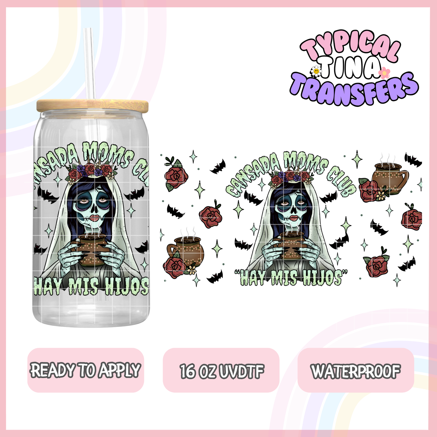 UVDTF #2435 | 16oz UVDTF Wrap | POD