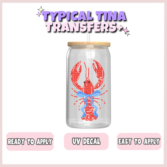 big lobsters with bow | UV decals | POD