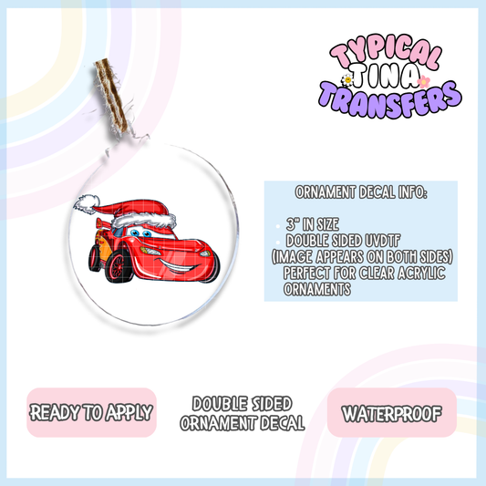 Christmas Car | 3" Ornament Decal