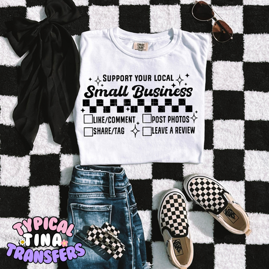 Small Business | DTF Transfer | 12" Adult