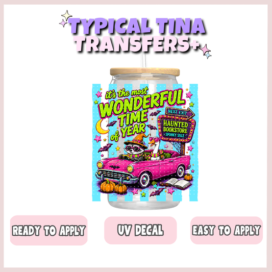 wonderful time of the year (racoon car) | UV decals | POD