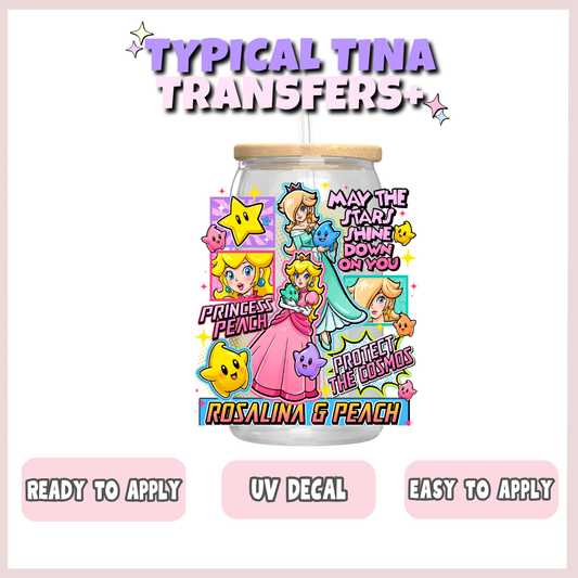 May the stars shine down on you peach | UV decals | POD