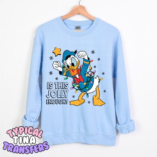 Is this jolly enough D. duck | DTF Transfer | POD