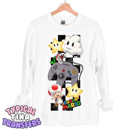 Throwback Video Gamer 64 | DTF Transfers | POD