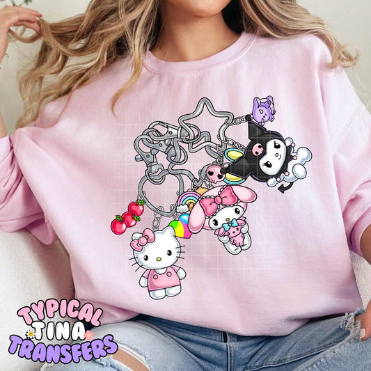 Keychains Kawaii | DTF Screen Print | POD