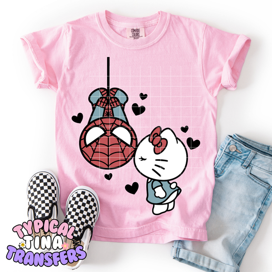 H Kitty Spider Kiss | DTF Transfer | POD