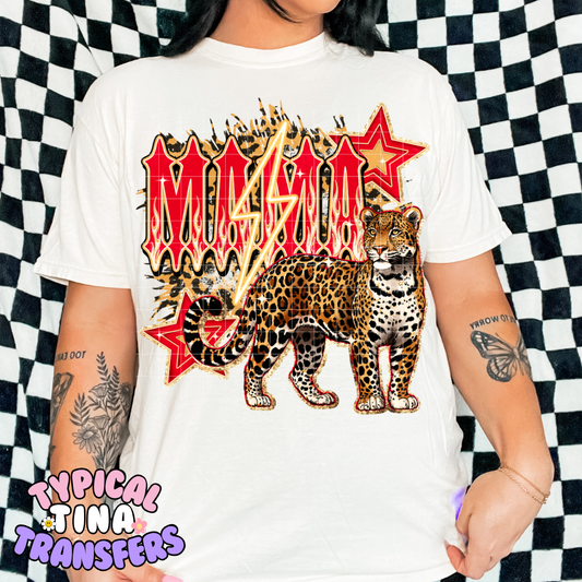 Leopard Mama Lightning | DTF Transfer | POD
