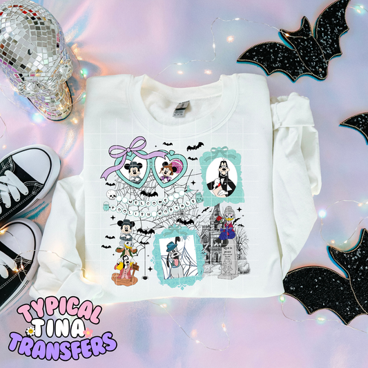 Magical Haunted Mansion Locket & Bracelet |  DTF Transfer | POD