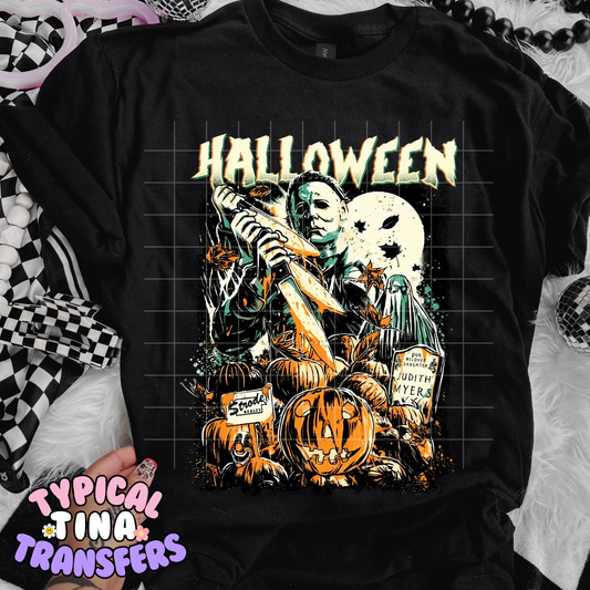 Halloween Poster | DTF Transfer | 11" Adult