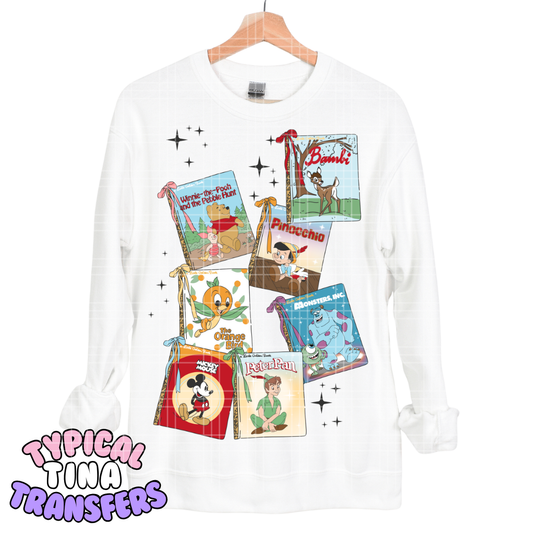 Golden character books | DTF Transfers | POD