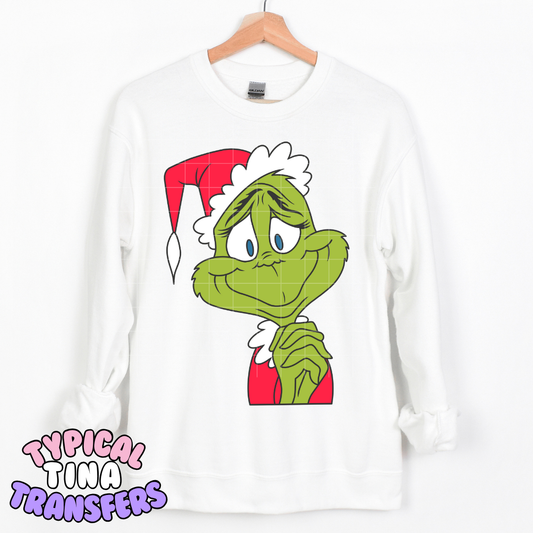 Pretty Please gr!nch in red | DTF Transfer | POD