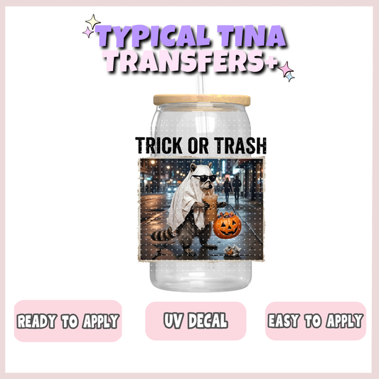 trick or trash racoon | UV decals | POD