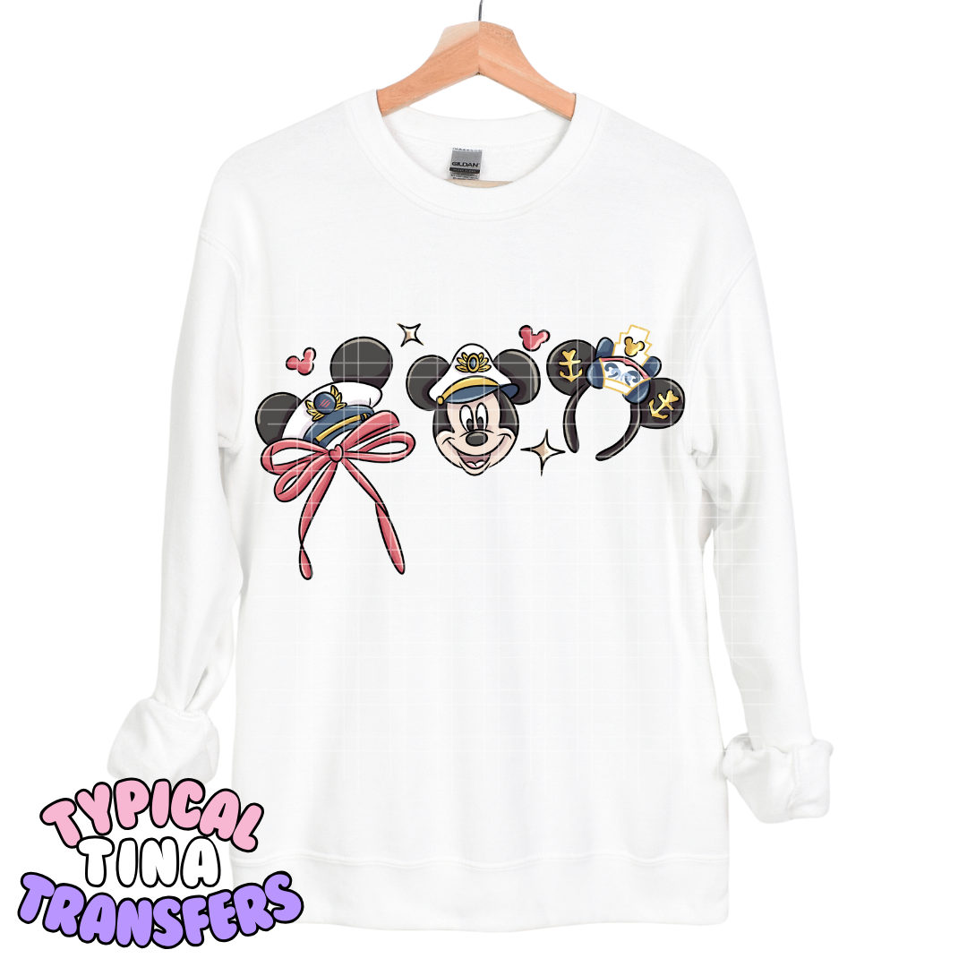 Mouse hat and ears cruise | DTF Transfers | POD