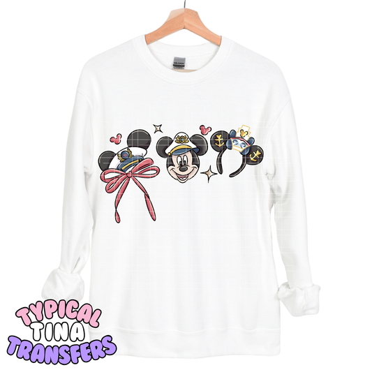 Mouse hat and ears cruise | DTF Transfers | POD