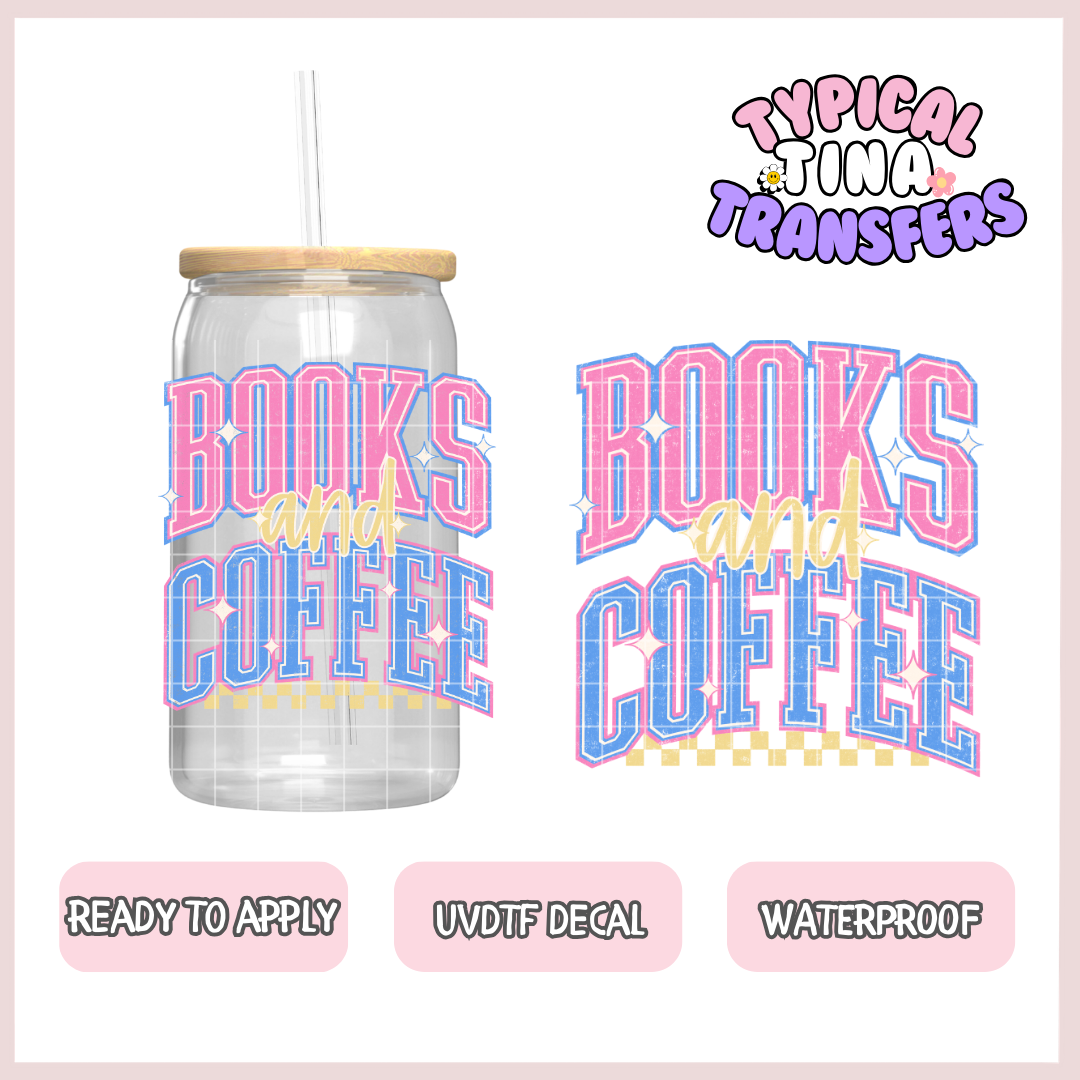 Books and Coffee | UV decals | POD