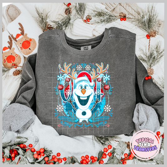 Happy Snowman | DTF Screen Print