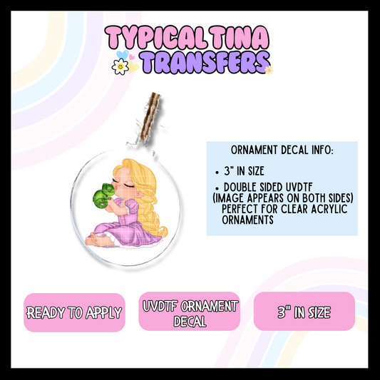 Princess R | 3" Ornament Decal