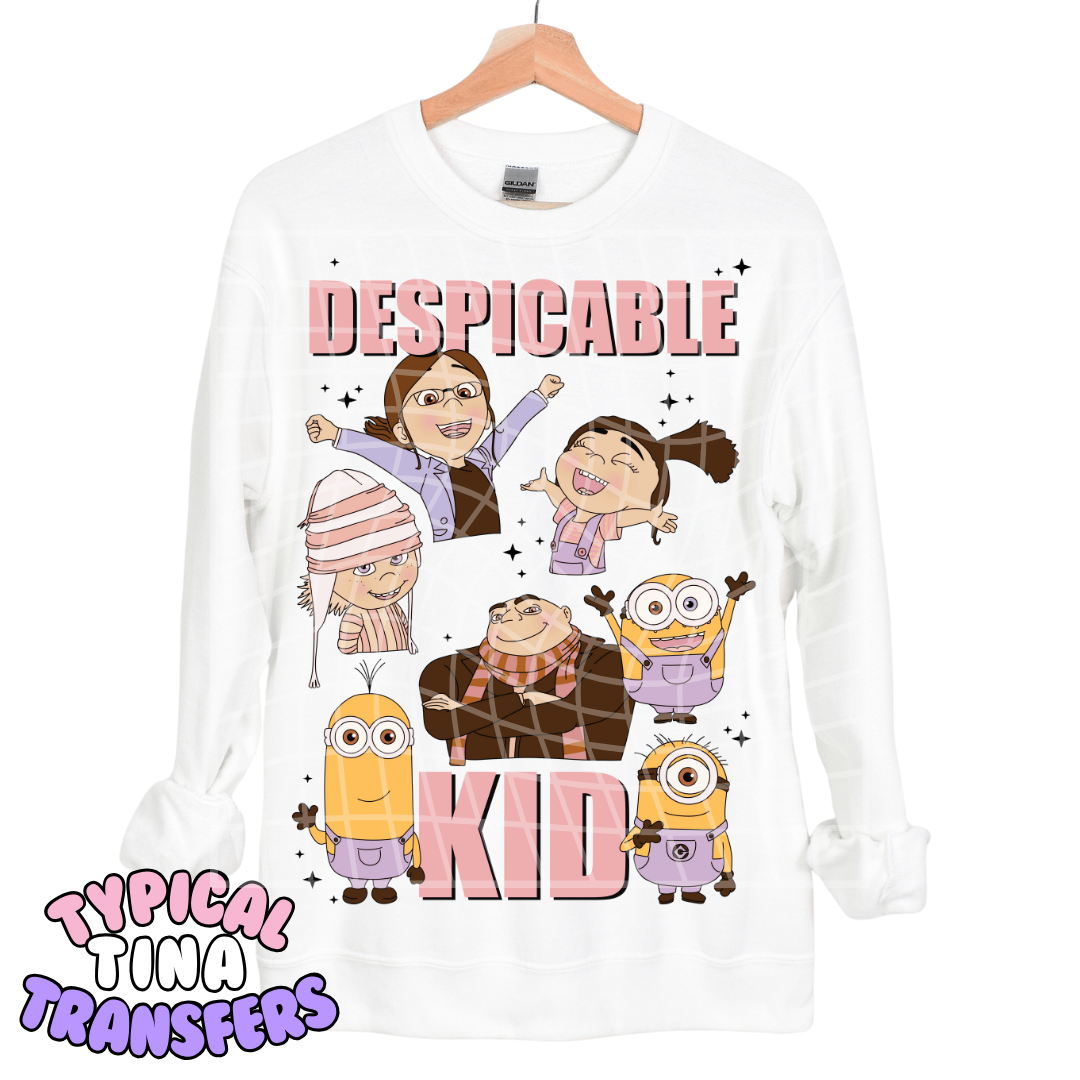 Despicable Kid | DTF Transfers | POD