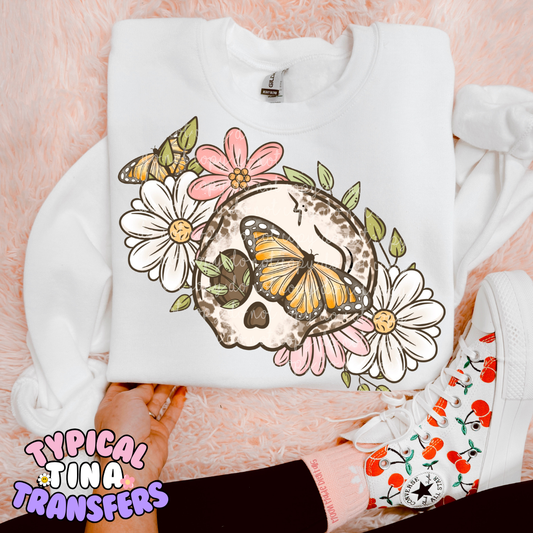 Floral blutterflies | DTF Screen Print | POD