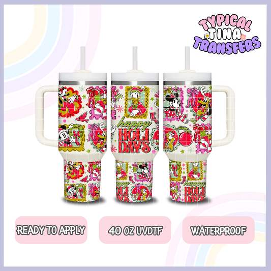 Happy Holidays magical frames | 40oz UVDTF Wrap | POD