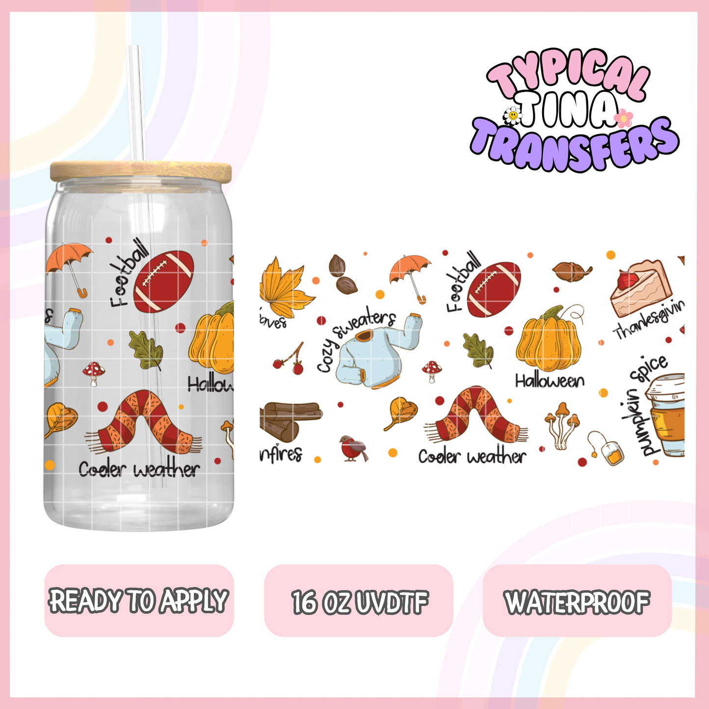 UVDTF #2637 | 16oz UVDTF Wrap | POD