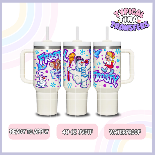 Frost-ee Snowman | 40oz UVDTF Wrap | POD