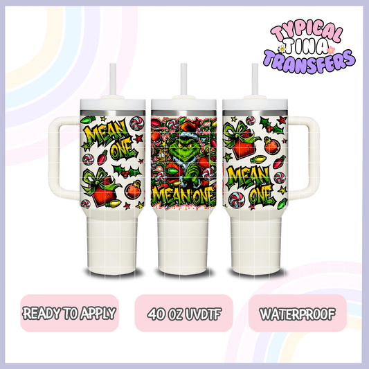 Mean one | 40oz UVDTF Wrap | POD
