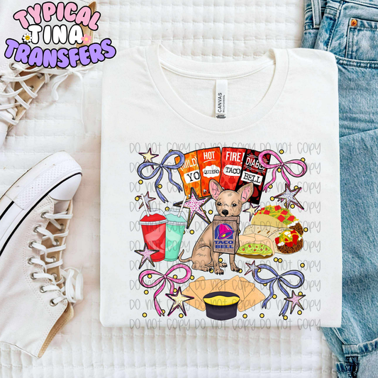 Coquette Taco Food | DTF Transfer | POD