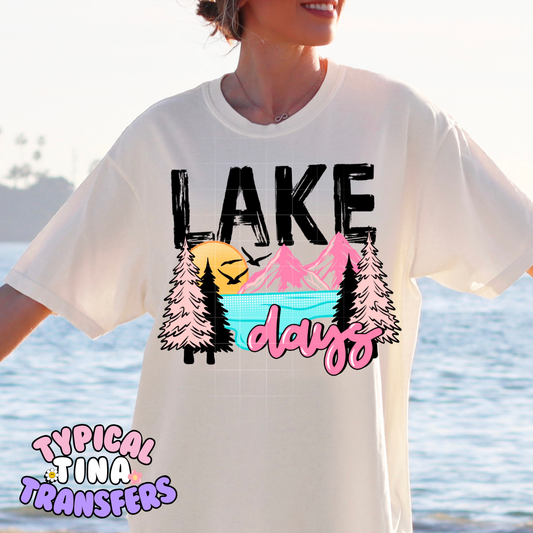 Lake Days | DTF Screen Print | POD