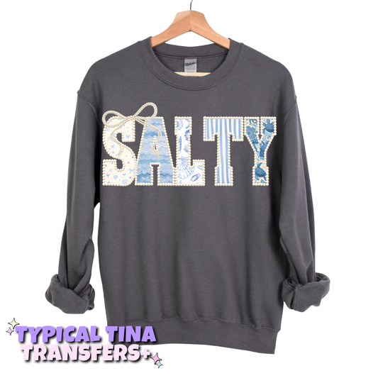 Salty blue pattern | DTF Transfers | POD