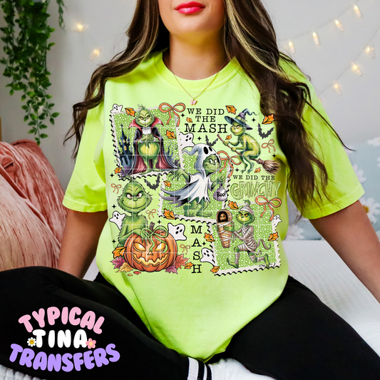 We did the mash (grinchy) | DTF Transfer POD