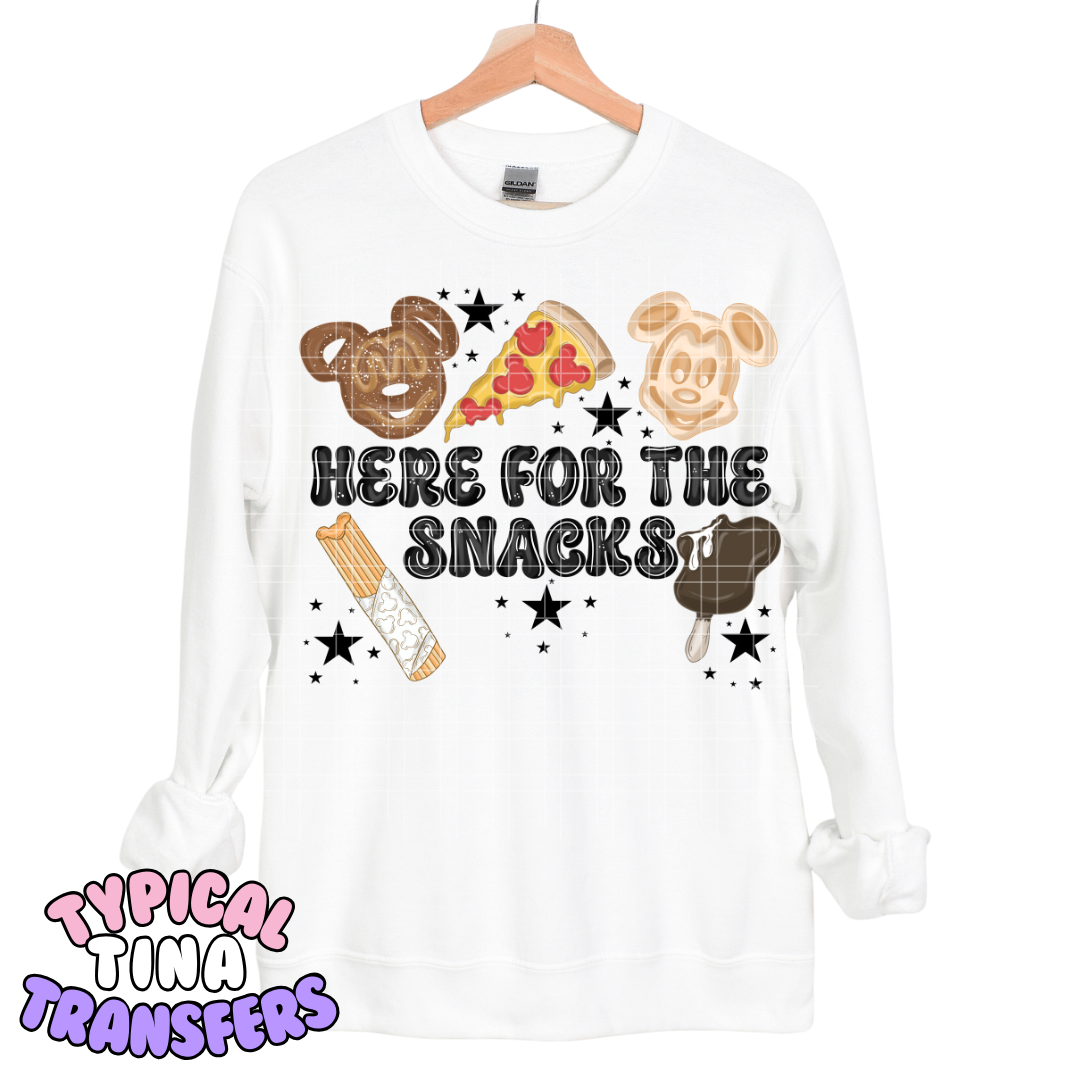 here for the snacks magical edition | DTF Transfers | POD