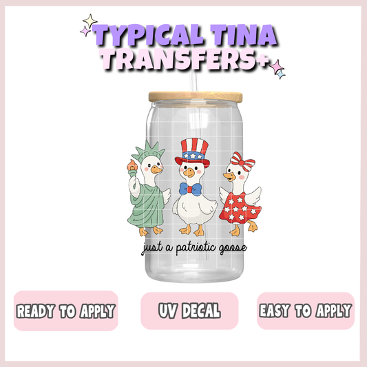 Just a Patriotic goose | UV decals | POD