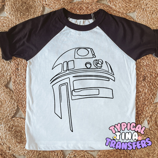 R2 outline | DTF Screen Print | POD