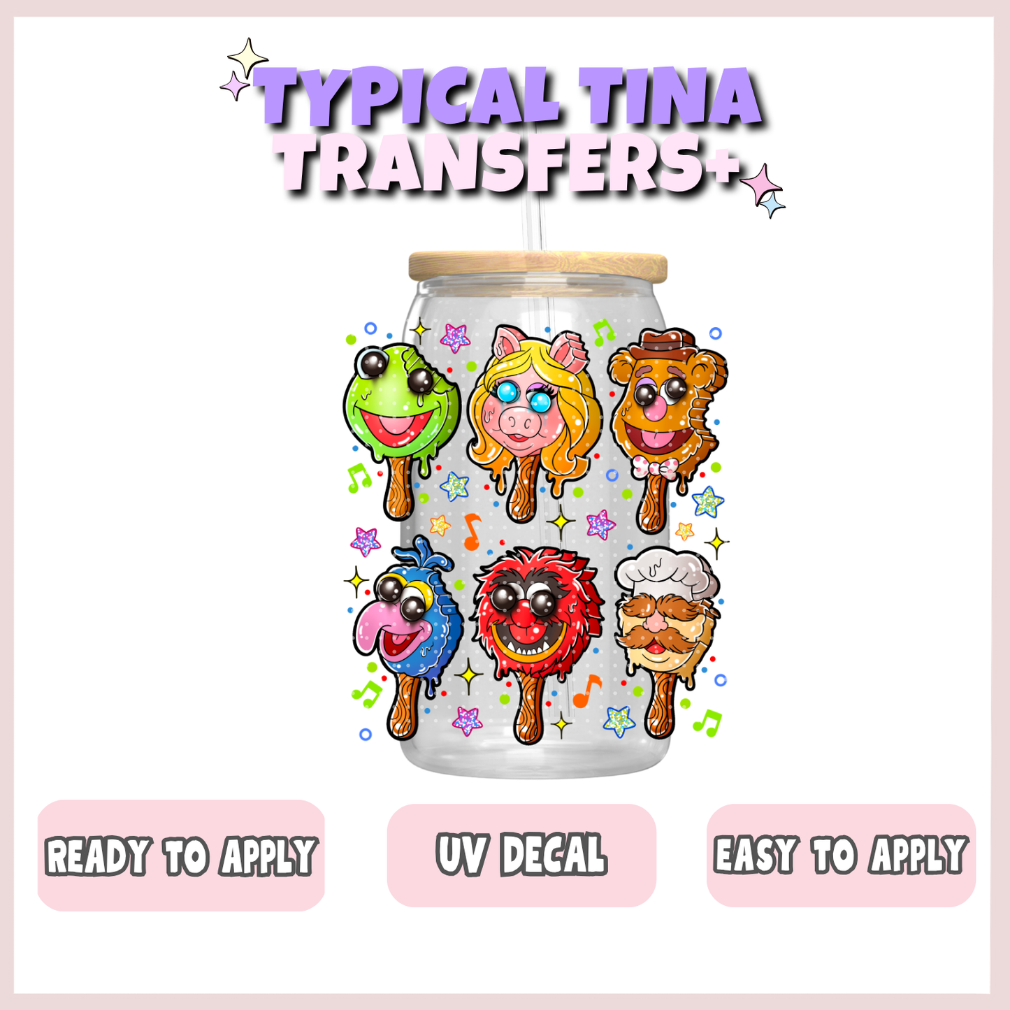 Muppet popsicles | UV decals | POD