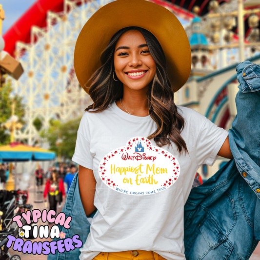 Happiest Mom on earth | DTF Transfer | POD