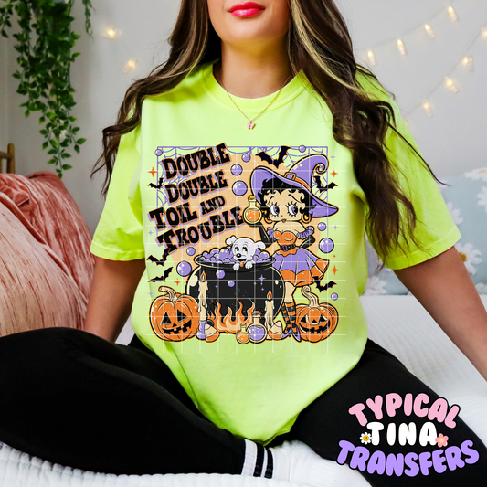 Double Double Trouble Betty | DTF Transfer | POD