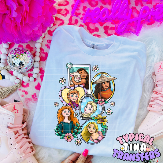 Princess frames tatz | DTF Transfer | POD