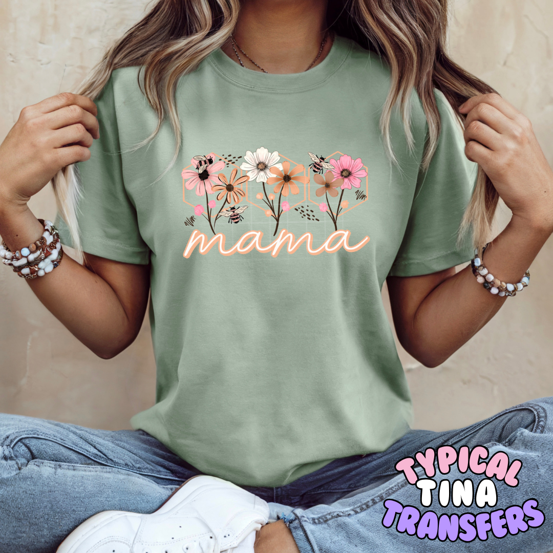 Mama spring daises | DTF Transfers | POD