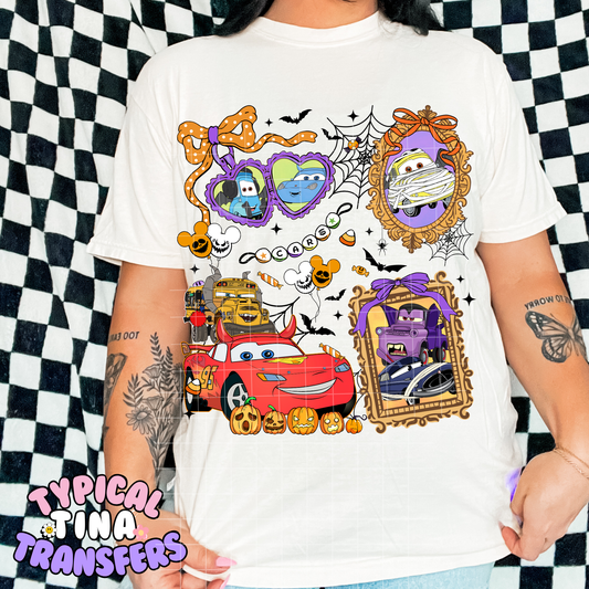 Halloween Cars Frames | DTF Transfer | POD